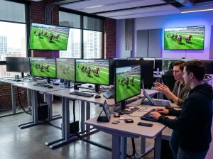 B2B-Provider-Studio entwickelt virtuelle Pferderennen-Simulationen mit großen Animationsmonitoren