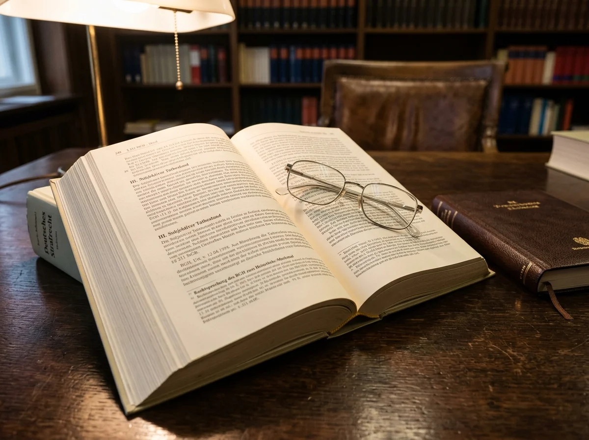 Aufgeschlagenes deutsches Gesetzbuch mit Brille — Glücksspielstaatsvertrag 2021 im Detail