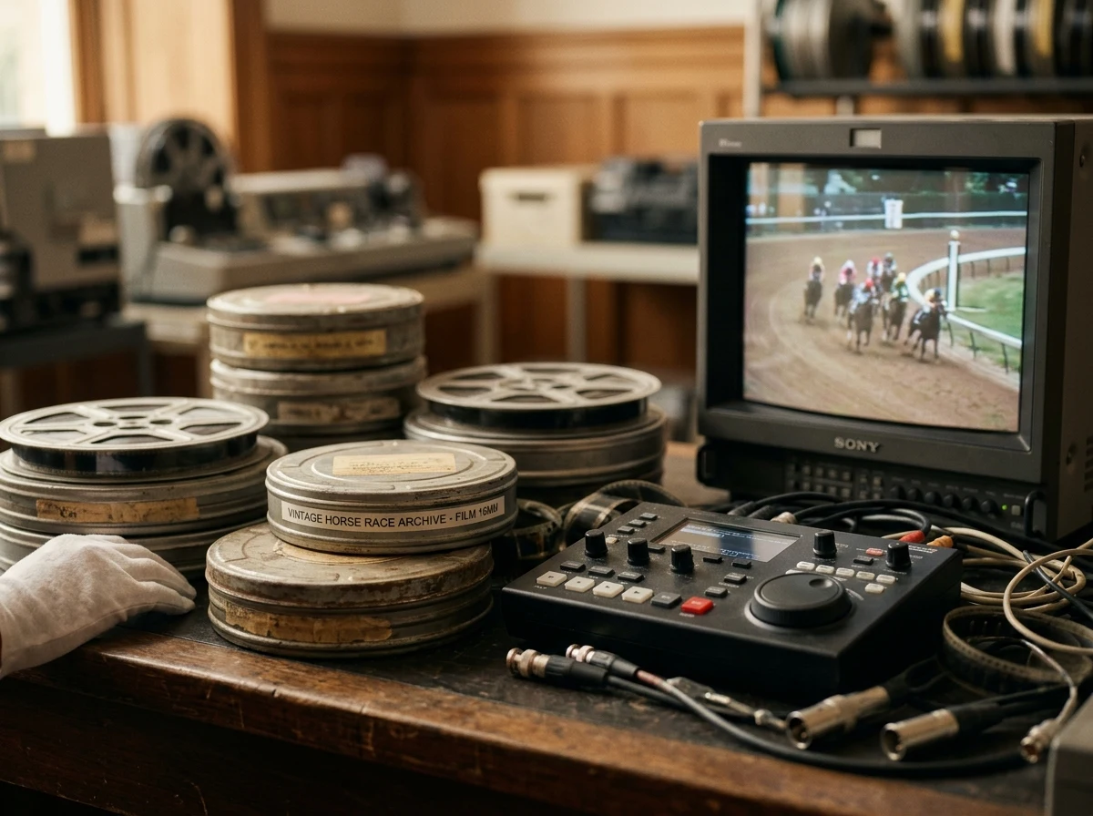 Reale Rennaufnahmen aus dem Archiv als Grundlage virtueller Wetten